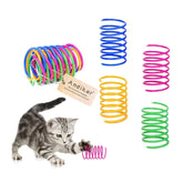 Andiker cat spiral toy colorful front view encourages chasing and interactive play.
