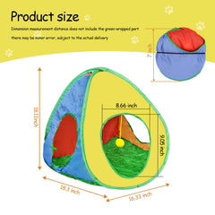 Andiker cat tent PlushBall interior with quick setup demonstration