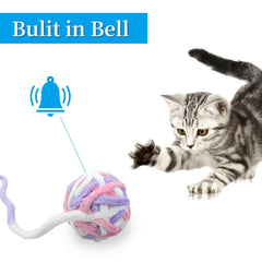 Andiker cat yarn ball rolling fun promotes exercise and focus.