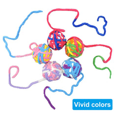 Andiker hand-knitted wool yarn ball, soft texture for safe indoor exploration.