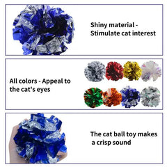 Andiker cat toy crinkle sound engages indoor cats and reduces boredom