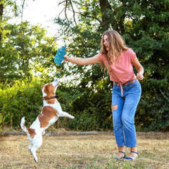 Andiker dog squeaky toy durable latex offers long-lasting chewing for busy chewers