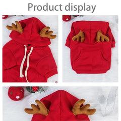 Anelekor hooded pet costume with soft fleece interior for comfort