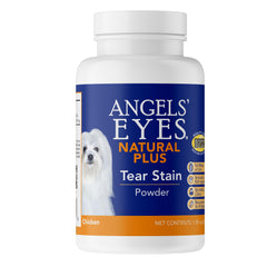 ANGELS' EYES Natural Plus tear stain powder bottle for brighter eyes