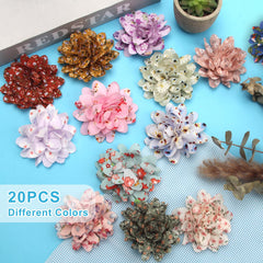 Anglekai floral bows 20 colors offer versatile styling for outfits.