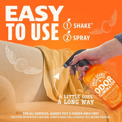 ANGRY ORANGE cleans hard surfaces with a citrus aroma