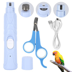 Anicuta Bird Nail Grinder package shows three-in-one kit for easy pet nail care at home.