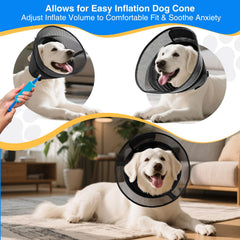 AnimaCure inflatable cone close-up highlights gentle airflow and calming design.