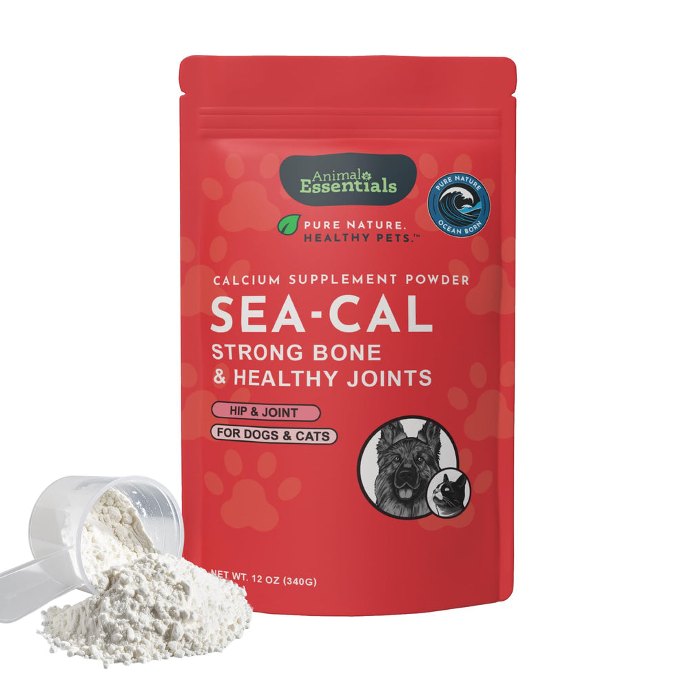 Animal Essentials Sea-Cal recyclable pouch showcasing eco-friendly packaging