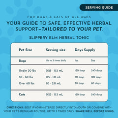 Animal Essentials Slippery Elm organic ingredients closeup for plant-based tincture.