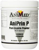 ANIMED ANIPRIN P EQ ASPIRIN 16 OUNCES bottle for everyday household use and easy dispensing.