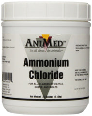 ANIMED powder 99.9% ammonium chloride bottle for livestock urinary health support