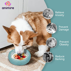 Animire freeze lick mat texture close-up demonstrates frozen treats for calming enrichment.