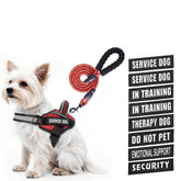 Animire service dog harness vest with padded straps for comfort