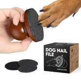 AnimoGoods dog nail file board with ergonomic wooden handle for gentle shaping