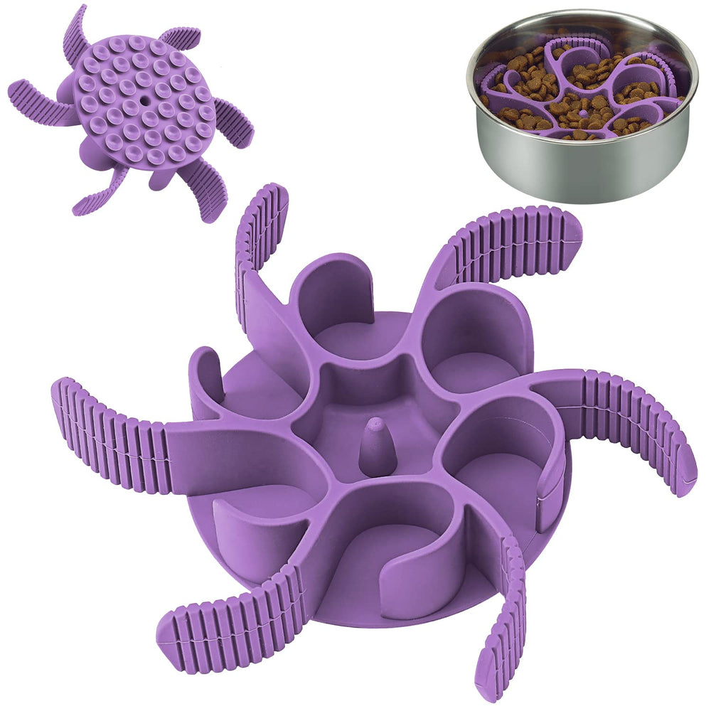 Anipaw dog slow feeder insert with spiral design slows meals