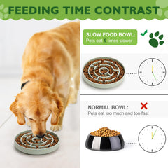 Anipaw small-dog mealtime use shows the maze encouraging calmer meals.