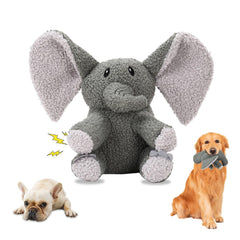 Ankinghor Elephant L plush close-up shows soft fabric for dog comfort