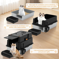 ANKJIWZ flip-cover enables tool-free opening for quick scooping.