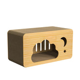 Ankuliy cat scratcher house front view provides a durable indoor scratching surface.