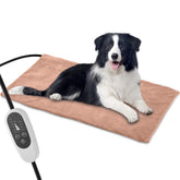 Annchwool pet heating pad outer brown velvet cover for cozy warmth and easy cleaning.
