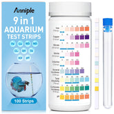 Anniple 9-in-1 test-strip package overview for clarity and setup visualization.