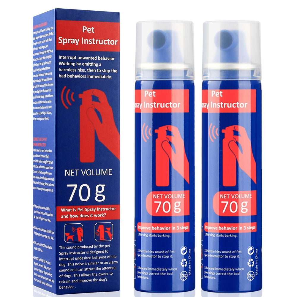 ANSJDH Dog Corrector Spray 70ml bottle ready for humane training to reduce barking.