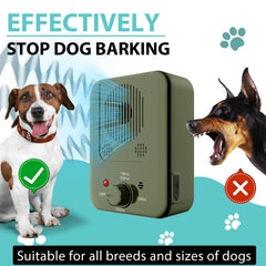 Anti Barking Device rotating frequencies illustrate three ultrasonic bands to prevent habituation.