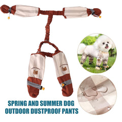 Suspender design keeps the boots in place during energetic play.