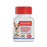 Antinol Plus bottle promoting canine joint support and mobility.