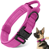 Antswish tactical dog collar pink heavy-duty buckle for active dogs.