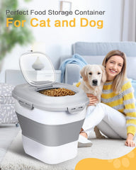 ANVS dog-food-storage-container airtight lids keep kibble fresh and dry.