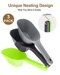 ANVS black pet scoop close-up highlighting durable construction