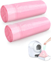 ANWA pink litter liner roll shows heavy-duty fit for automatic litter boxes