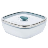 Anyday 10-cup square glass storage with lid for meal prep and reheat