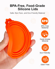 Anyongora lids adapt across brands for fridge storage.