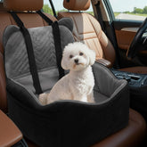 Anywish dog car seat side view showing secure restraint for safer travels