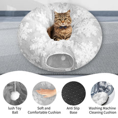 Anzfy cat tunnel bed shapes for versatile pet playtime options