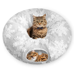 Anzfy cat tunnel bed outer-ring design for playful exploration and cozy hideaway
