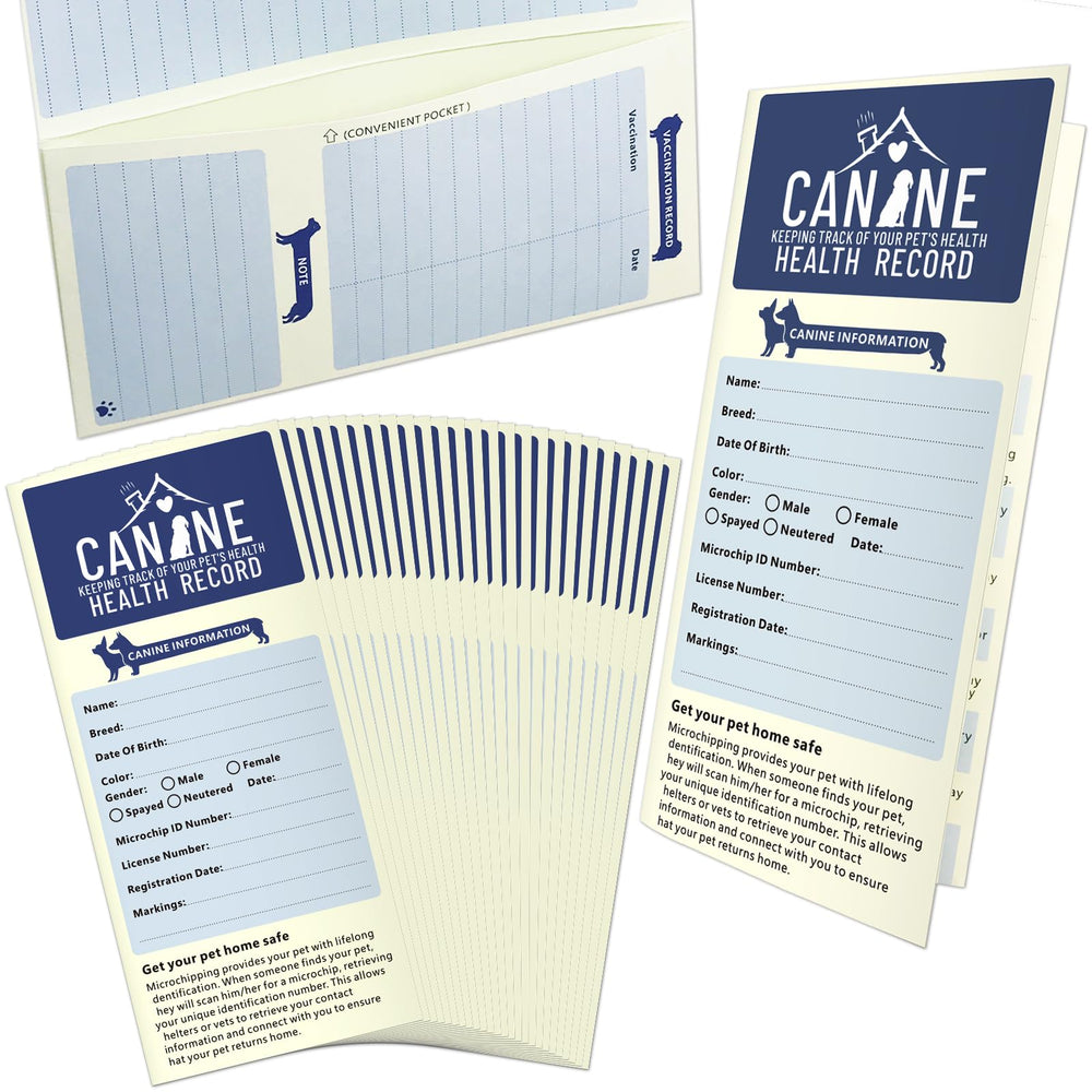 ANZON MORIES dog vaccination record card front for easy vaccine tracking during vet visits
