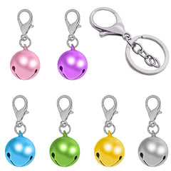 Aoche pet bells on a collar show durable 0.6-inch round bells for visibility.