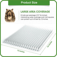 Aocoray scat mat indoor-outdoor use illustrates versatile perimeter protection for furniture and plants