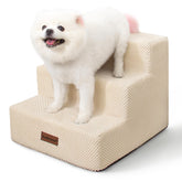 aodisman dog stairs 3-step on couch providing easy access for small dogs and cats