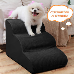 Aodisman pet stairs on sofa showing non-slip confidence for small pets