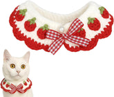 Aoeeki cat collar breakaway close-up crochet texture for gentle wear.