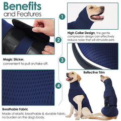 AOFITEE dog anxiety vest closeup showing soft breathable mesh for daily comfort