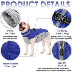 AOFITEE dog coat inside lining emphasizes warmth and coziness.