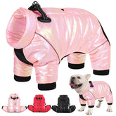 AOFITEE dog coat waterproof-winter keeps small dogs dry and warm.