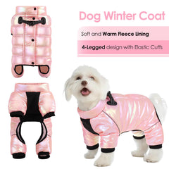 AOFITEE dog jacket fullbody-snowsuit provides cozy warmth for chilly walks.