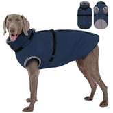 AOFITEE dog jacket warm fleece lining keeps French Bulldog cozy on cold walks